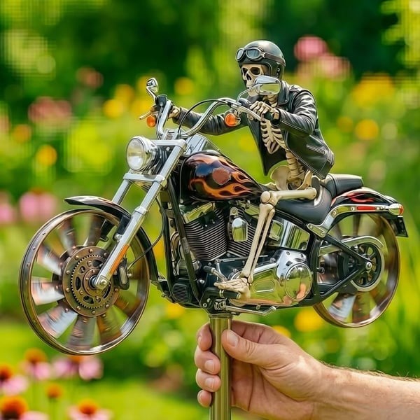 ✨Skull Motorcycle Windmill（2D）
