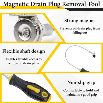 🏆55K+ SOLD🚘Strong Magnetic Drain Plug Removal Tool