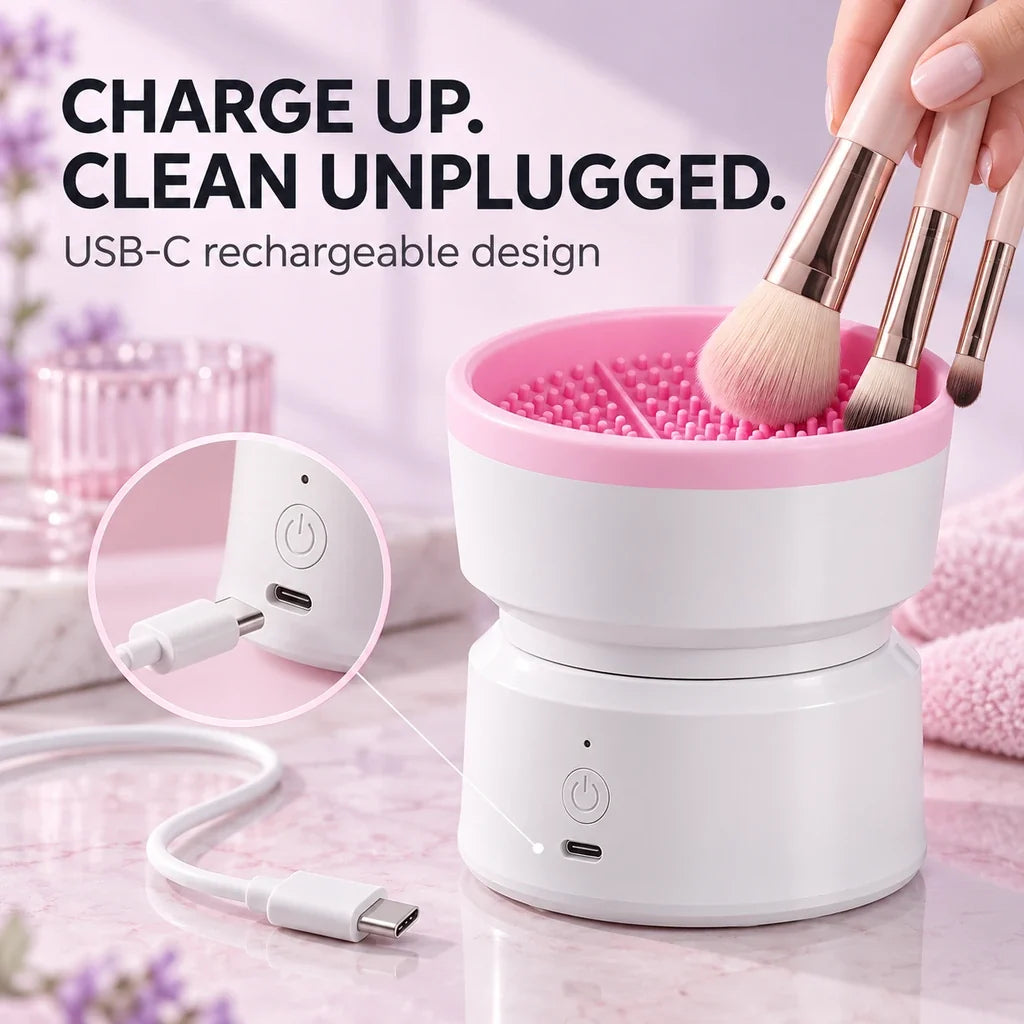 Rechargeable Electric Makeup Brush Cleaner