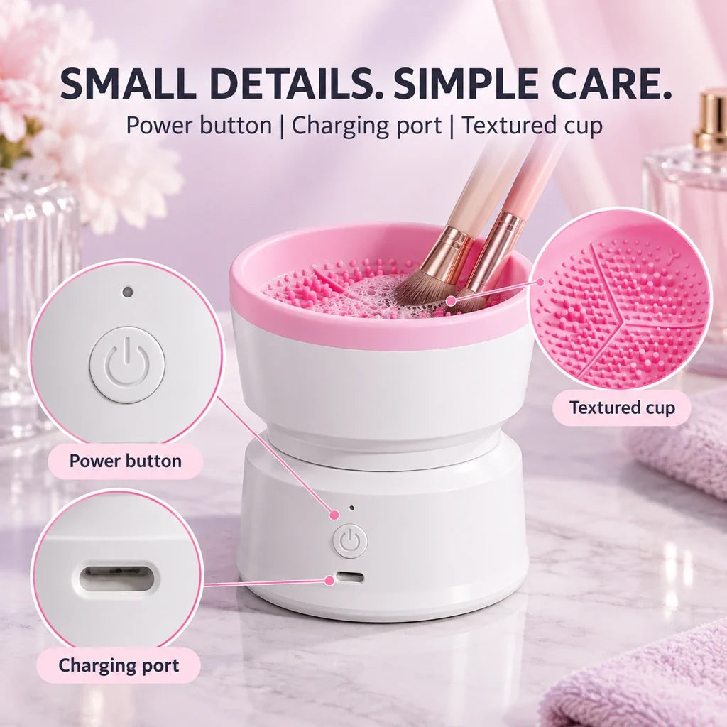 Rechargeable Electric Makeup Brush Cleaner