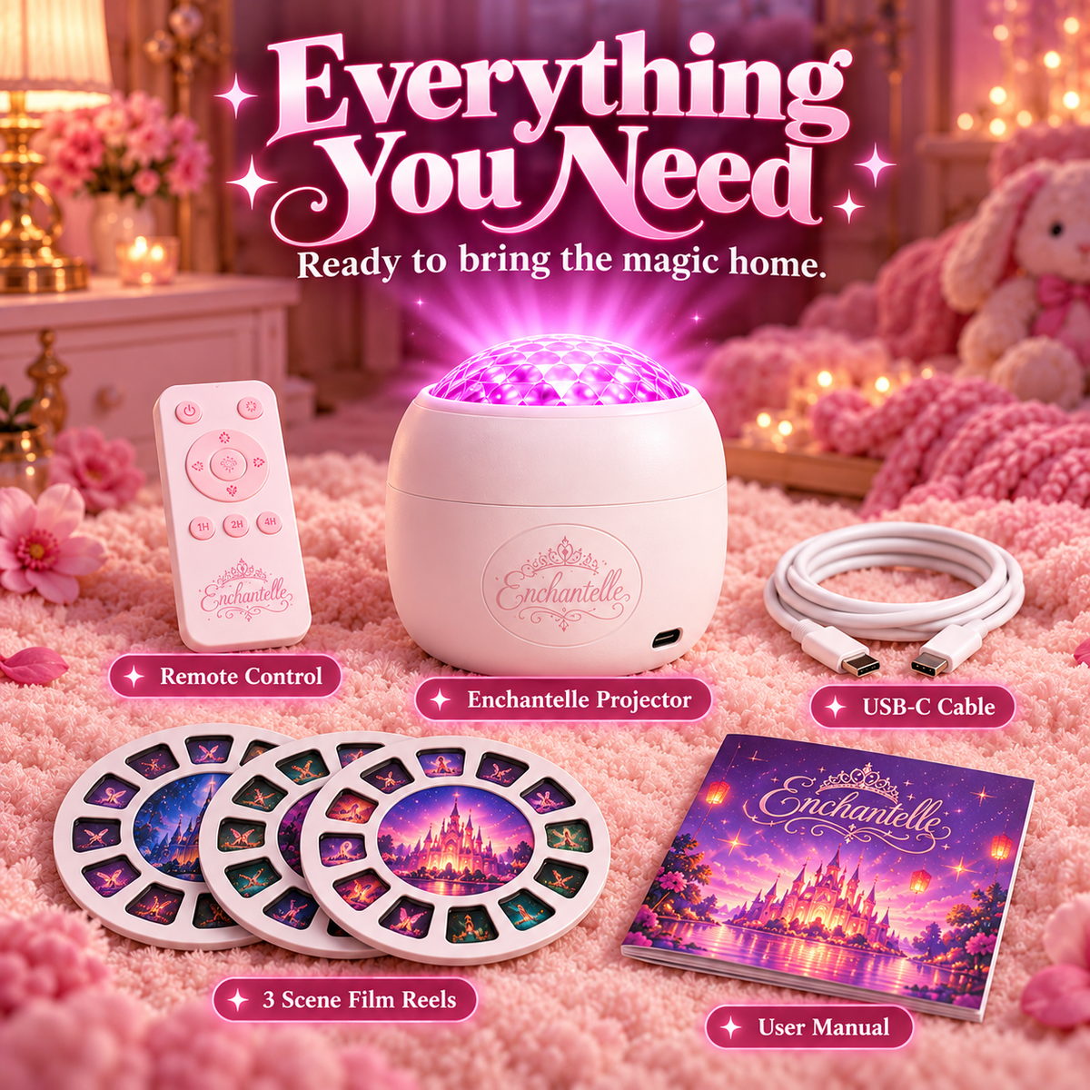 🌌✨Magical Room Projector – Turn Any Room Into a Dreamy Fantasy World🏰