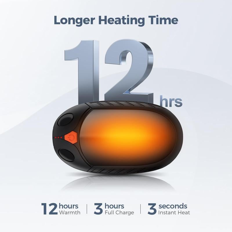 AI Hand Warmers Rechargeable 2 Pack，AI Temperature Control Pocket Size