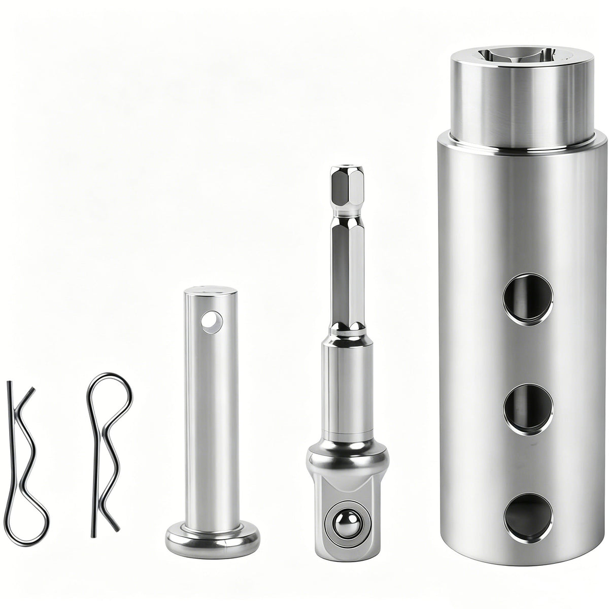 🔧 Heavy Duty Trailer Jack Drill Adapter, Fits 1-Inch Drive Shaft & 1/2-Inch Drill Socket, Ideal for RV Camper Dump Trailer