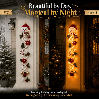 ⏳ Last day! 49% OFF – 🎅MerryCascade™ Glowing Christmas Door Hanger