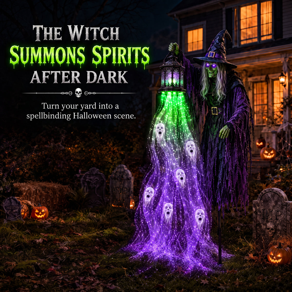🎁 Today Only: 49% OFF 🎁Animated Halloween Soul Harvester Garden Light Collection💀
