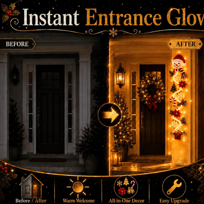 ⏳ Last day! 49% OFF – 🎅MerryCascade™ Glowing Christmas Door Hanger