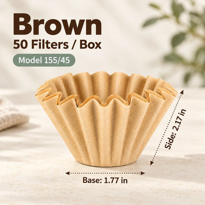 Basket-Style Paper Coffee Filters ☕ For Ninja PB041 & PB051