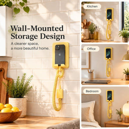 💯Wall-Mounted Charging Dock (with coiled charging cable)