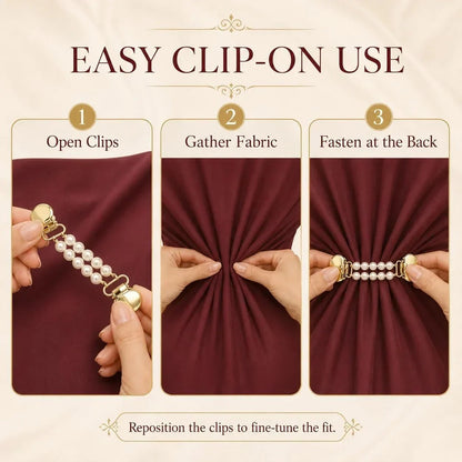 📿Women’s Pearl Chain Collar Clip💎