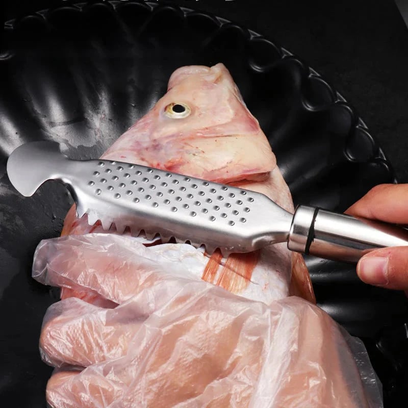🐟2-in-1 Stainless Steel Fish Scaler + Ginger Grater