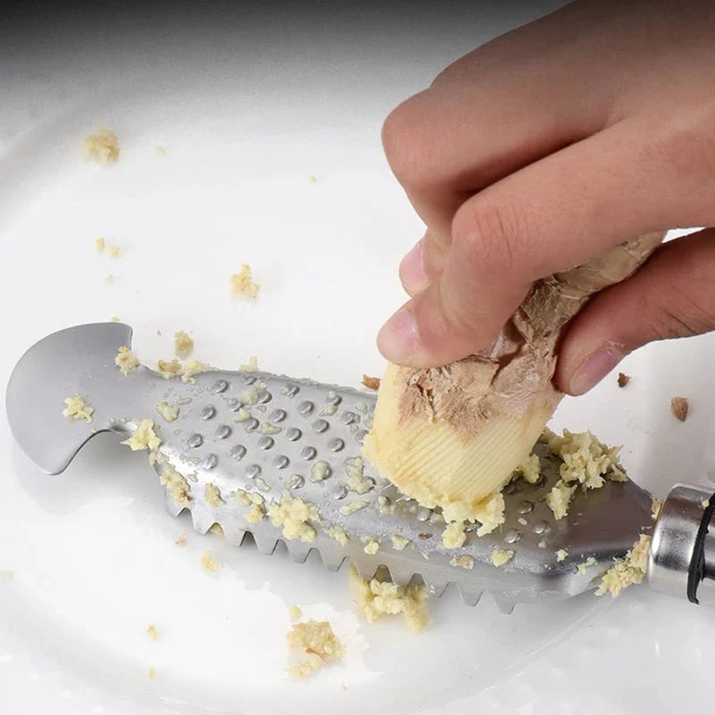 🐟2-in-1 Stainless Steel Fish Scaler + Ginger Grater