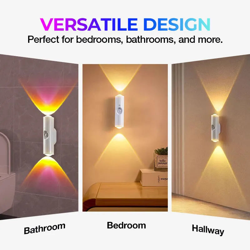 Light Up Any Space Instantly! RGB Motion Sensor Magnetic LED Light