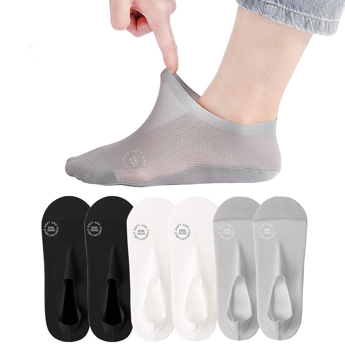 🔥Ultra Thin Liner Non Slip No Show Socks