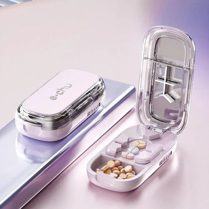 49% OFF -💊Portable Pill Cutter/Splitter & Storage Case (Cuts into 1/2, 1/3, or 1/4 portions)