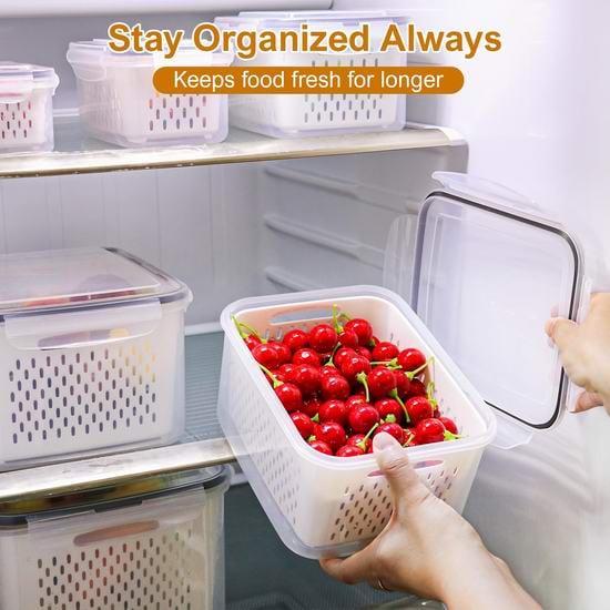 Food Storage Containers for Refrigerator Organization(3-6 PCS)