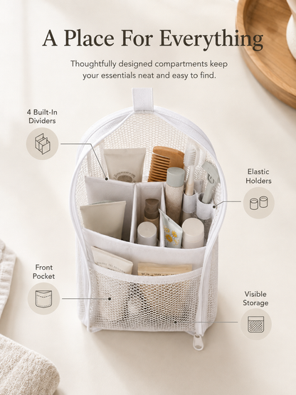 Self Standing Travel Toiletry Pouch