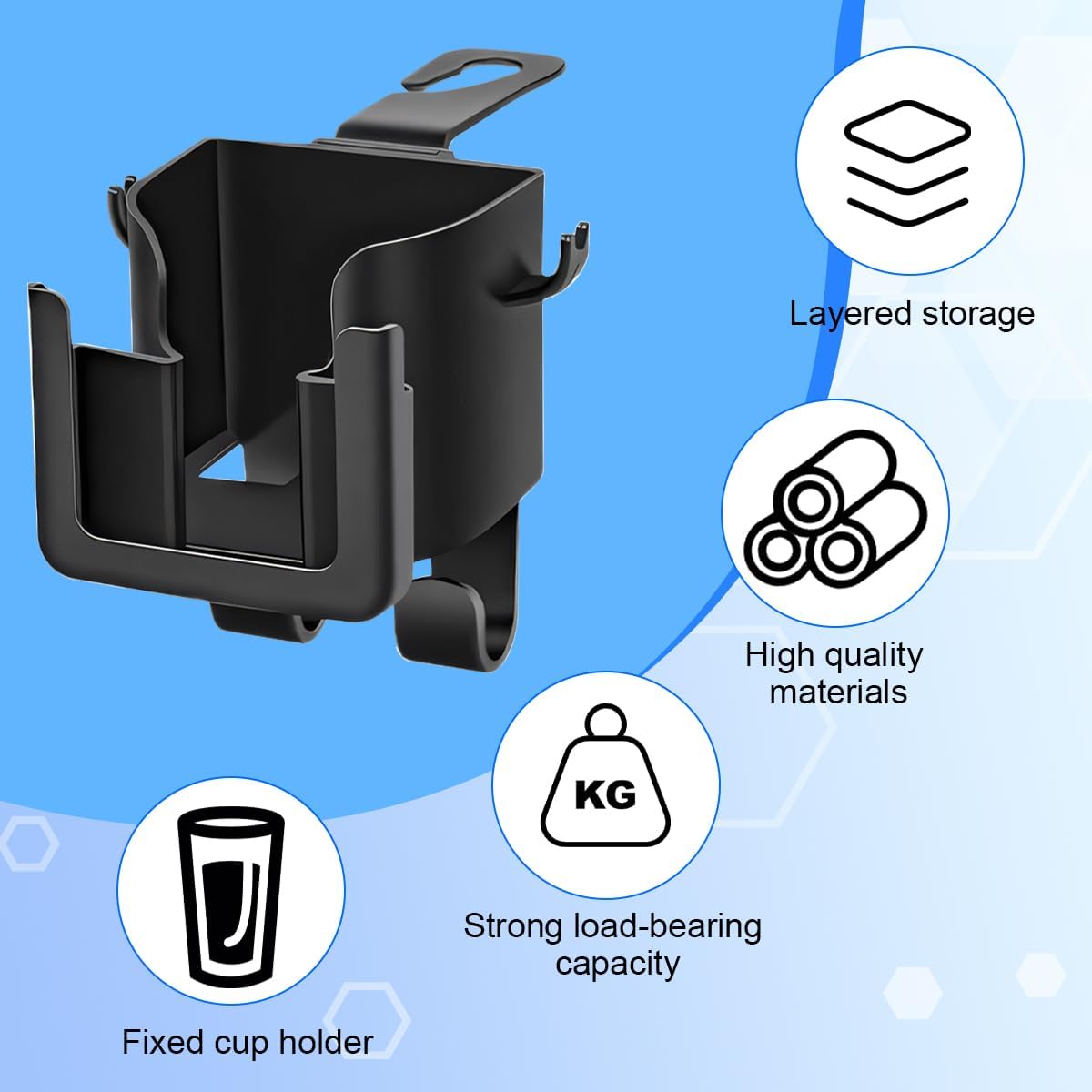 Multifunctional car cup holder and phone mount.