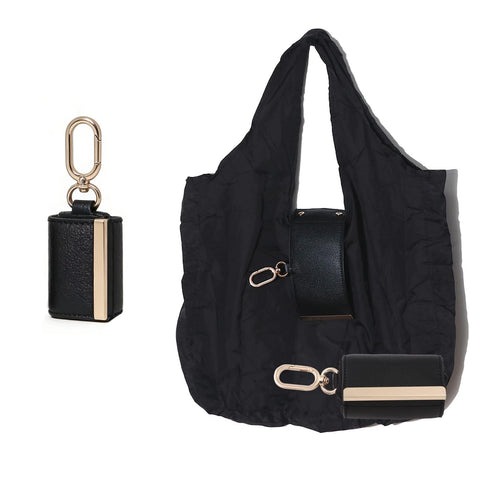 👜✨Foldable Shopping Bag Keychain Eco-Friendly Reusable Tote Bag