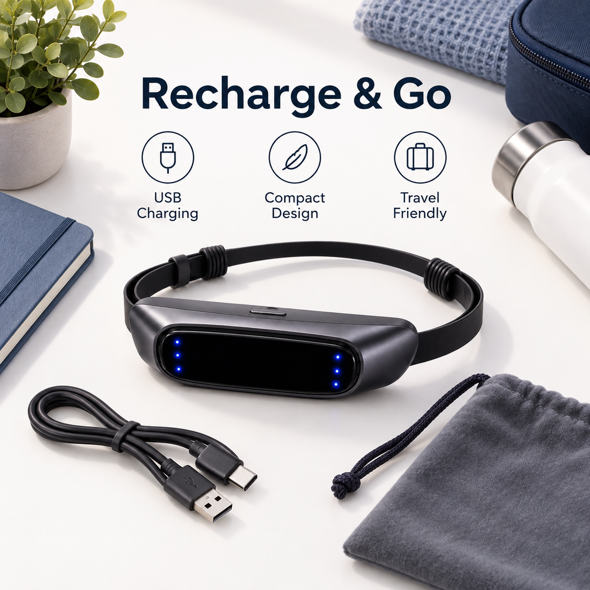 🌙 Smart Anti-Snoring Wearable Device - Intelligent Sound Sensor & Gentle Vibration