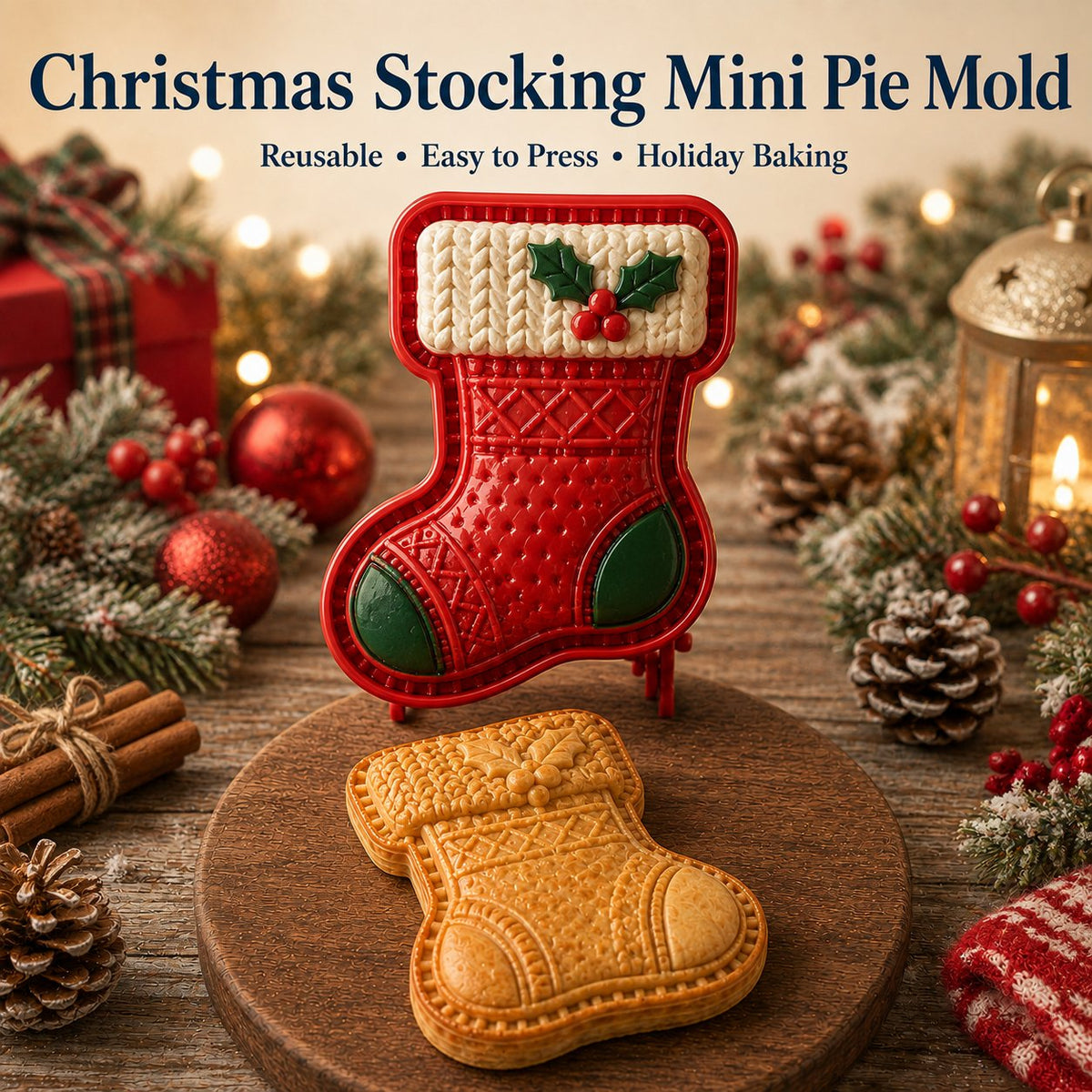 ⏳ 49% OFF – 🎄 9-Piece Mini Christmas Cake Mold Set | Reusable, embossed molds for creating detailed Santa, snowman, reindeer, Christmas tree, and holiday cakes 🥧✨