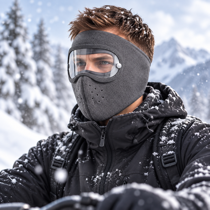 ❄️ Winter Thermal Balaclava 🏍️ Windproof Fleece Full Face Mask with Breathable Design