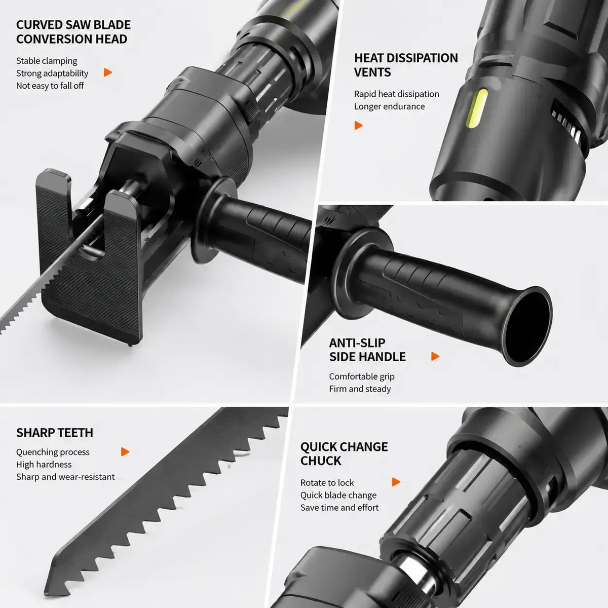 🔧1 Count Reciprocating Saw Attachment for Drill, DIY Tool for Home Renovation, Wood & PVC Cutting Helper