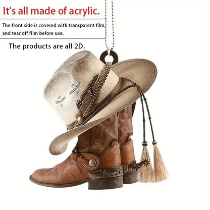 Hat Boot Design Car Pendant