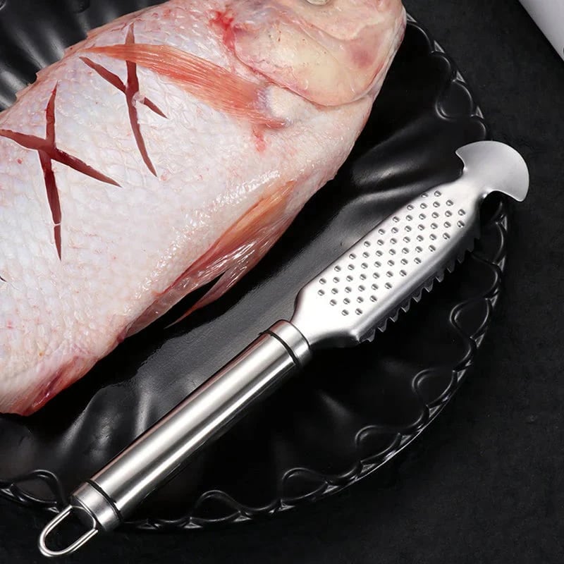 🐟2-in-1 Stainless Steel Fish Scaler + Ginger Grater