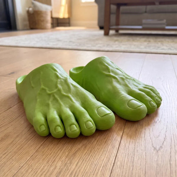 😂 Realistic Barefoot Slippers – Funny Giant Toe Slides, Hilarious Prank Gift 👣