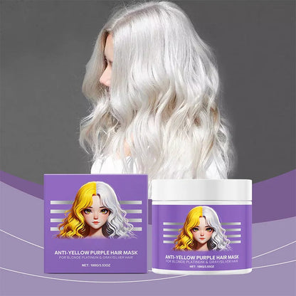 Anti-Yellowing Purple Hair Mask 💜 Say goodbye to Red Highlights! 💜