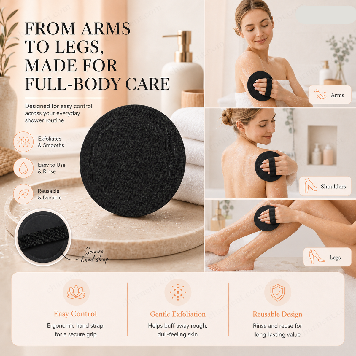 🥳2026 HOT SALE💞50K+ SOLD!🌸 50% OFF! Scrub Bath Pads – Gently exfoliate, unclog pores, reveal brighter skin. Durable rubber, easy to rinse. A little scrub goes a long way! ✨🛀