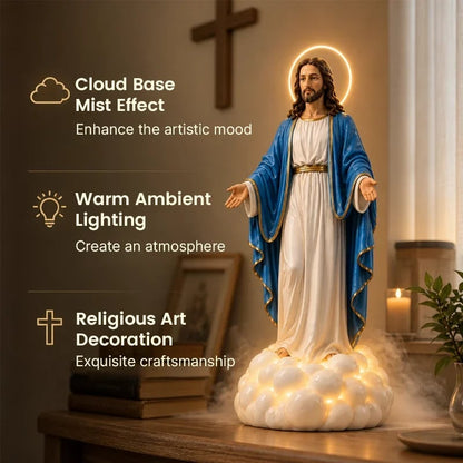 Jesus Cloud Mist Lamp – Christian Religious Home Décor