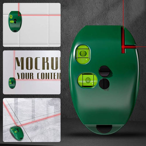 🔴90° Right Angle Laser Level – Infrared Precision Laser Line Tool, Bright Visible Beam, Compact Durable Layout Marker for Tile Laying, Shelf Mounting & Home DIY Projects