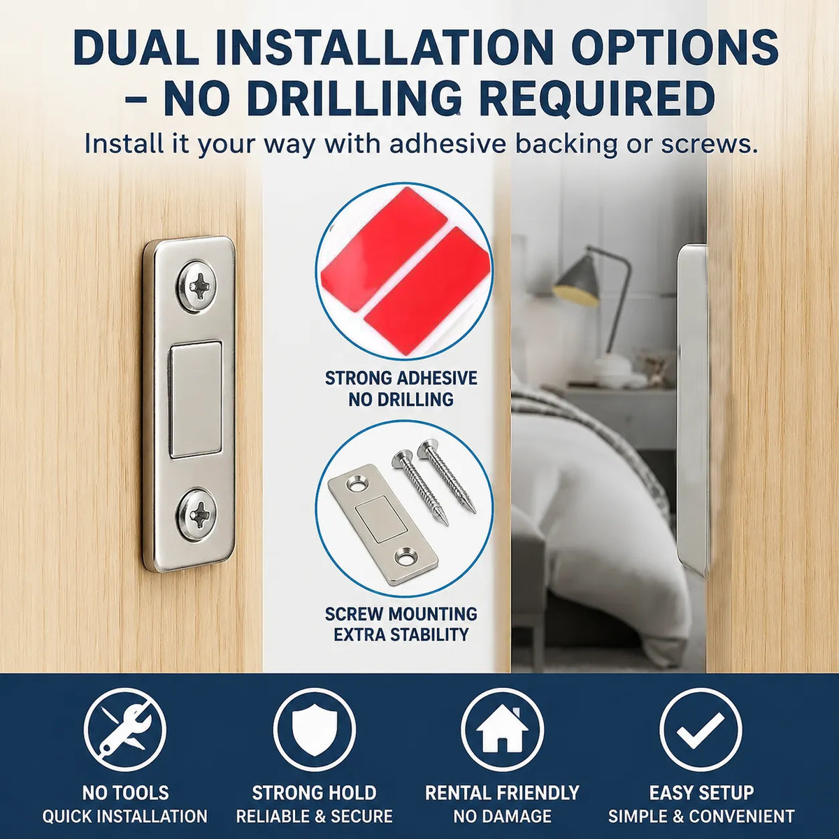🧲 10Pcs Magnetic Door Catch