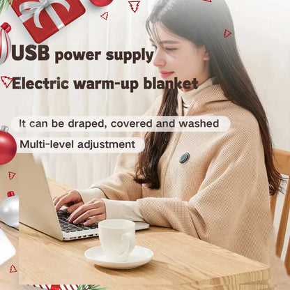 ❄️ Heated Wearable Blanket – Stay Warm at Your Desk Without Bulky Layers