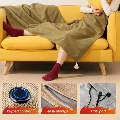 ❄️ Heated Wearable Blanket – Stay Warm at Your Desk Without Bulky Layers