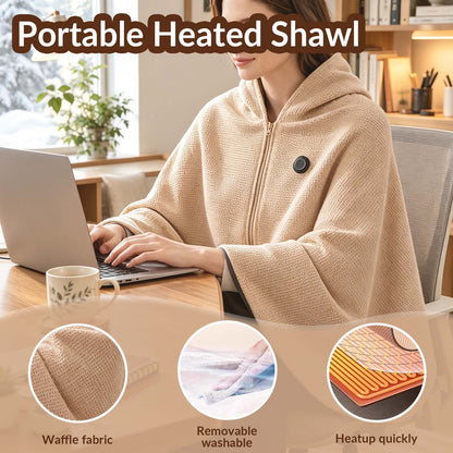 ❄️ Heated Wearable Blanket – Stay Warm at Your Desk Without Bulky Layers