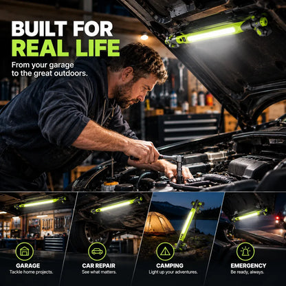 🔦 Rechargeable  Work Light | Magnetic 360° Garage Repair Lamp