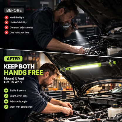 🔦 Rechargeable  Work Light | Magnetic 360° Garage Repair Lamp