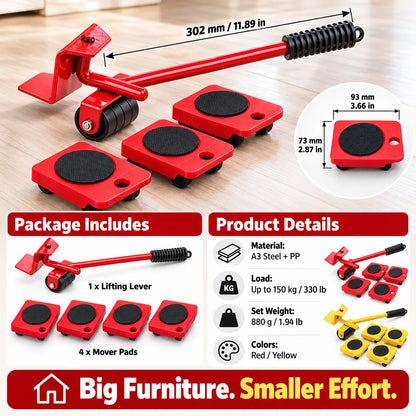 🛋️ Limited-time 50% off — Furniture lifter & mover set