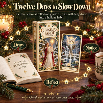 🔮 Yuletide Tarot Deck | 78 Festive Cards & A Guided 12-Day Holiday Ritual🎉