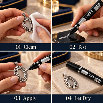 Jewelry & Accessory Touch-Up Paint Pen - 6 Metallic Colors