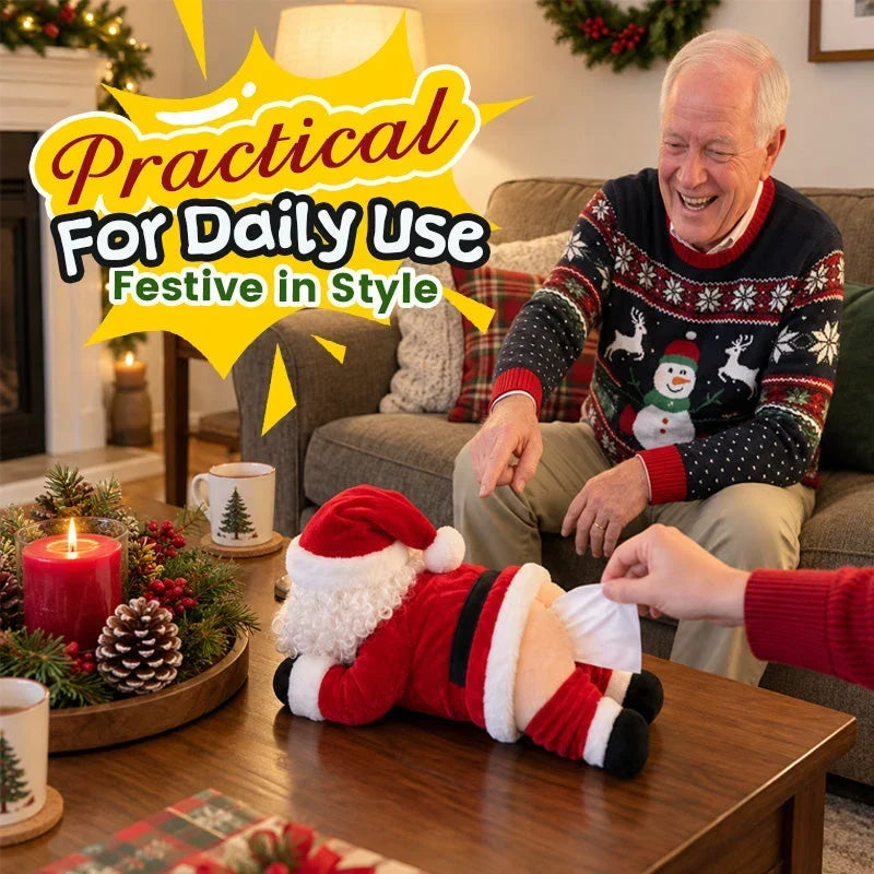 🎅Funny Santa Butt Tissue Box