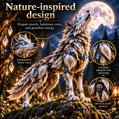 🐺 2-in-1 Transforming Mechanical Wolf Egg – Forest Guardian Figure