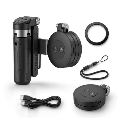 📸 Zoomable Magnetic Palm Grip | Selfie Stick & Tripod