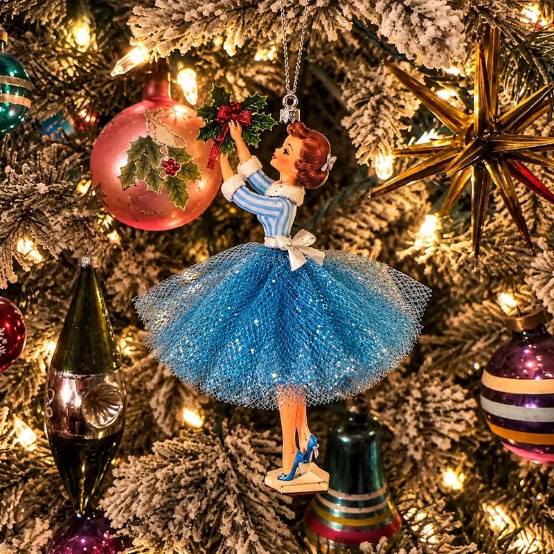 🔥 49% OFF - Vintage Christmas Lady Ornaments – 1950s-Inspired Holiday Charm 🎄