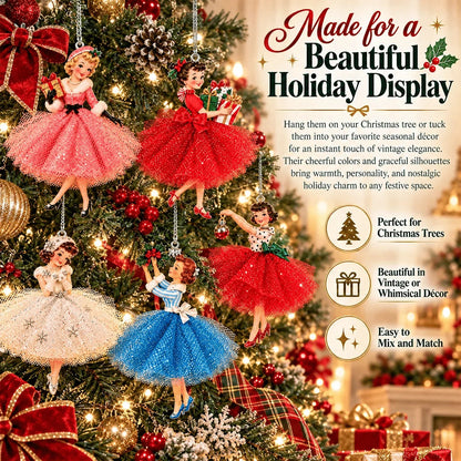 🔥 49% OFF - Vintage Christmas Lady Ornaments – 1950s-Inspired Holiday Charm 🎄