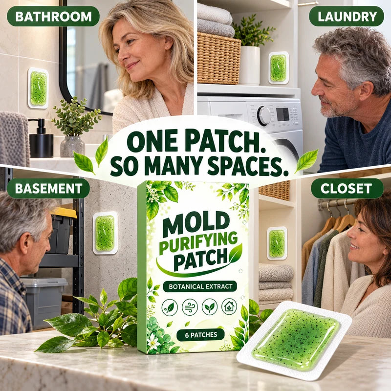 🧪50% OFF NOW! Mold Purifying Patches – Botanical Mildew Removal Pads, Long Lasting Mold Inhibitor for Bathroom, Kitchen, Wall Corners & Damp Hidden Spots