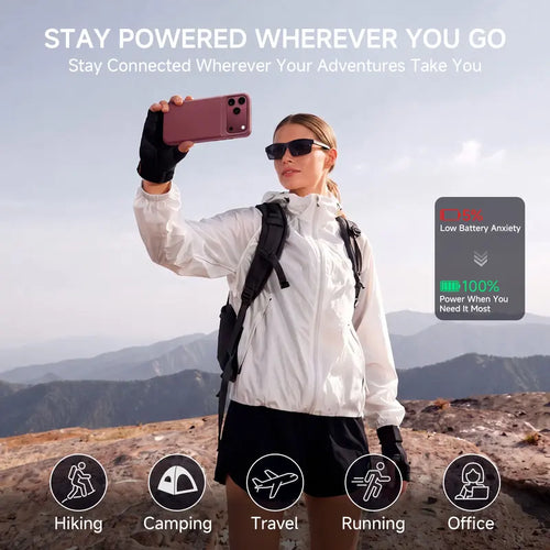 🔋Power Case for iPhone  – Slim Protective Battery Case & Dual Charging Power Bank Kit, Type-C Fast Charge, Lightweight Lightweight & Perfect Couple Gift