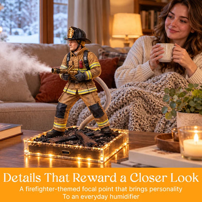 🚒 Light-Up Firefighter Rescue Humidifier🎁A Unique Gift for Everyday Heroes!